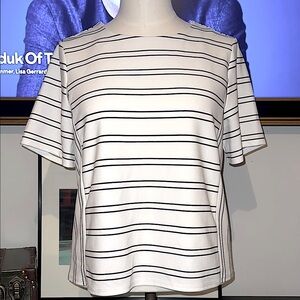 Women’s White & Black Striped Blouse